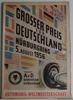 Formel 1 Programmheft Großer Preis von Deutschland - Nürburgring 1956