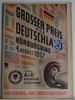 Formel 1 Programmheft Großer Preis von Deutschland - Nürburgring 1957