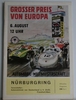 Formel 1 Programmheft Großer Preis von Deutschland - Nürburgring 1961