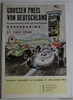 Formel 1 Programmheft Großer Preis von Deutschland - Nürburgring 1960