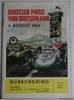 Formel 1 Programmheft Großer Preis von Deutschland - Nürburgring 1963