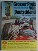 Formel 1 Programmheft Großer Preis von Deutschland - Nürburgring 1972