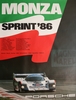 Porsche Plakat - Monza Sprint 1986