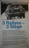 Opel Motorsport Plakat - 3 Rallyes - 3 Siege