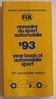 FIA - Year Book of Automobile Sport 1993, Automobilsport Jahrbuch 1993